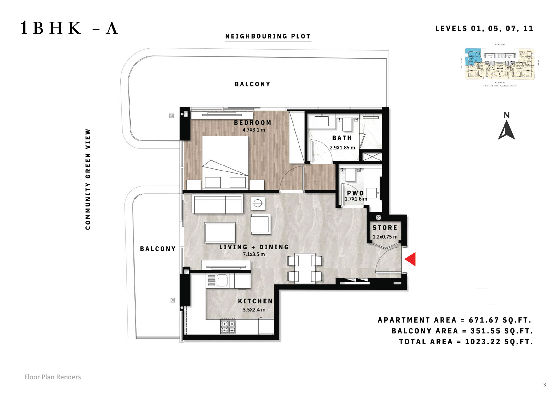 Apartment - 1bhk