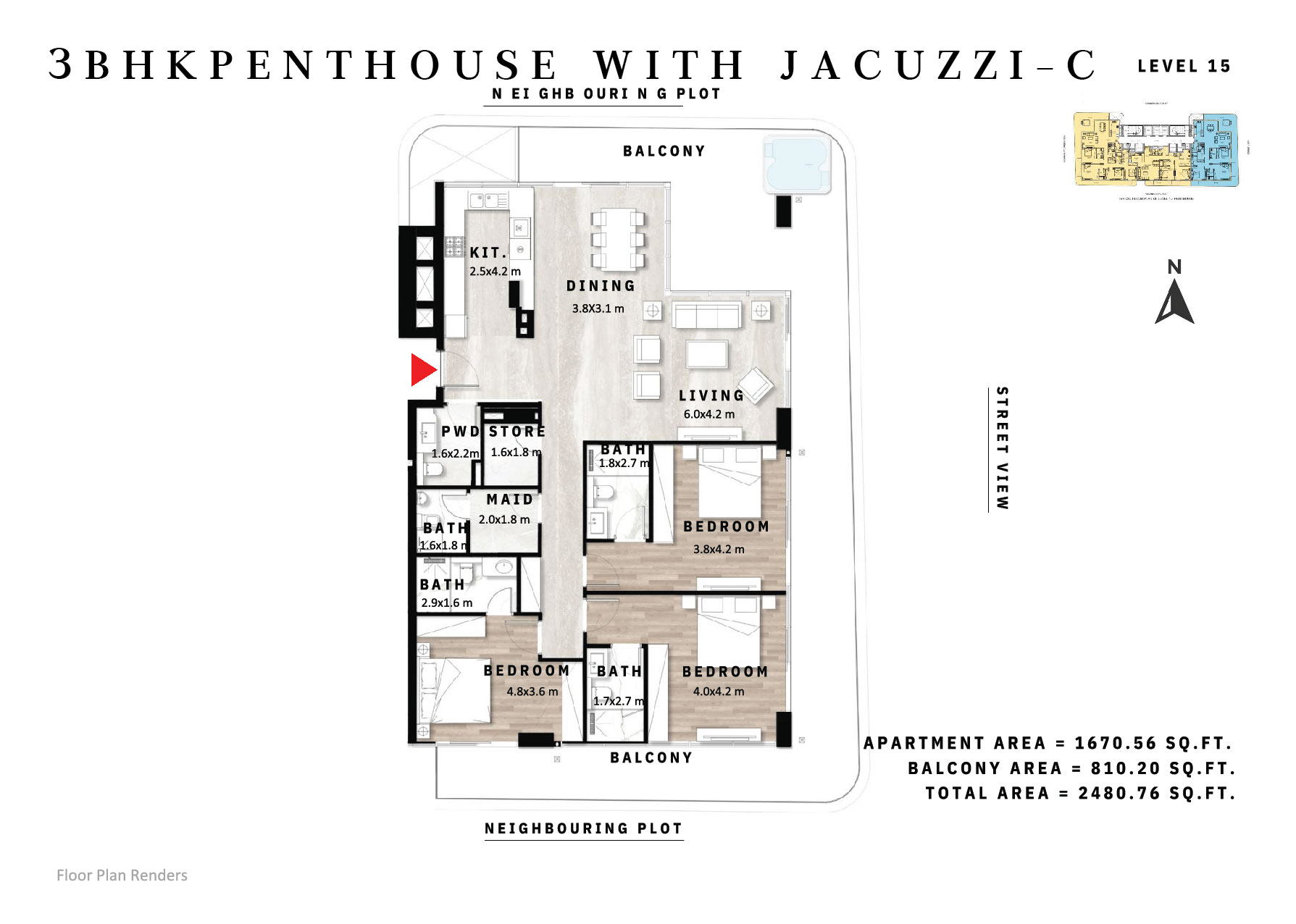 3 BHK Penthouse