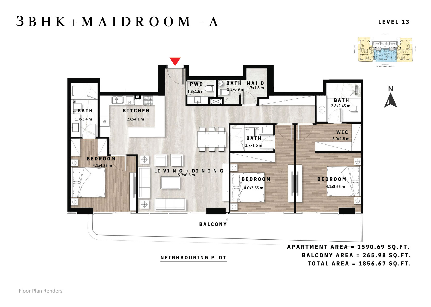 Apartment - 3bhk