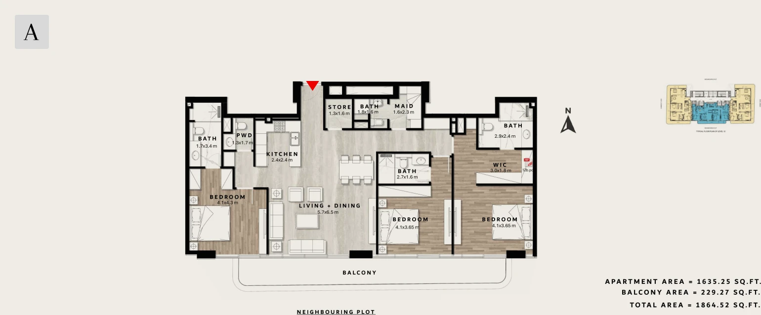 Apartment - 3bhk