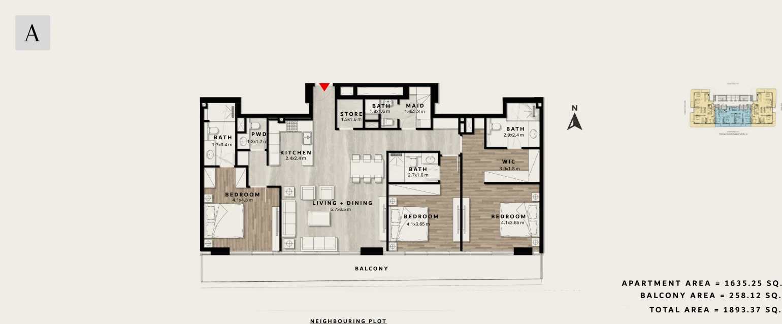 Apartment - 3bhk