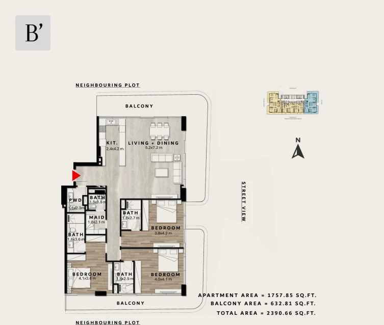 Apartment - 3bhk