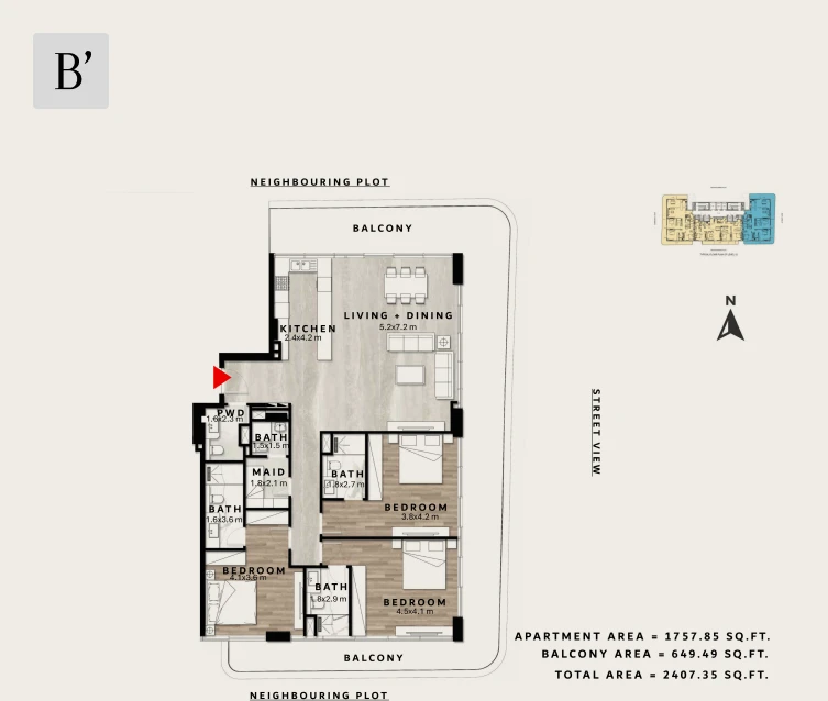 Apartment - 3bhk