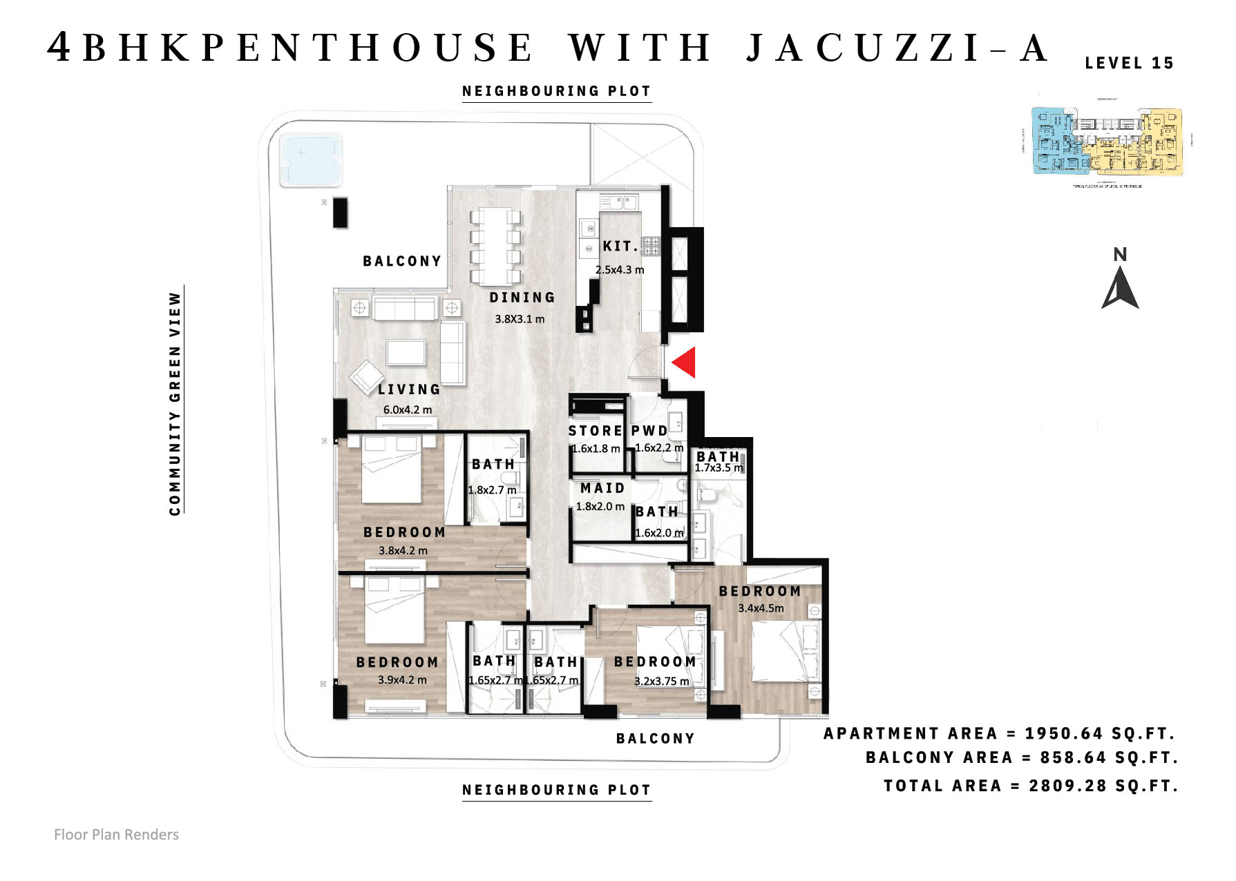 4 BHK Penthouse