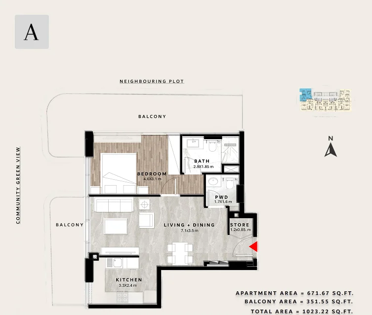 Apartment - 1bhk
