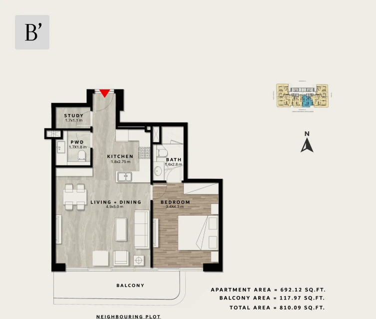 Apartment - 1bhk