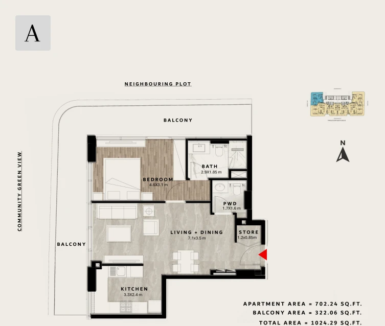 Apartment - 1bhk