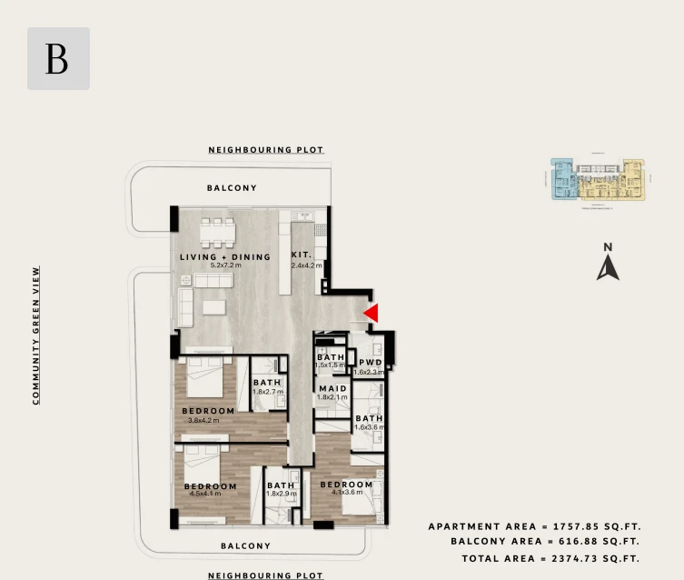 Apartment - 3bhk